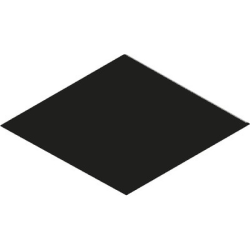 Плитка Equipe Rhombus 22693 Black Smooth 14x24