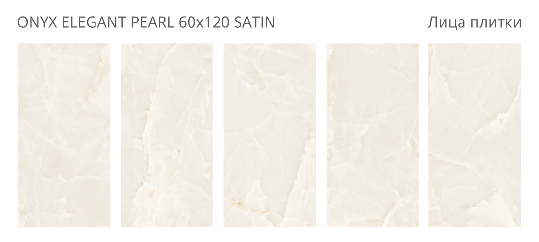 Керамогранит Staro LunaRossa Onyx Elegant Pearl Satin 60x120