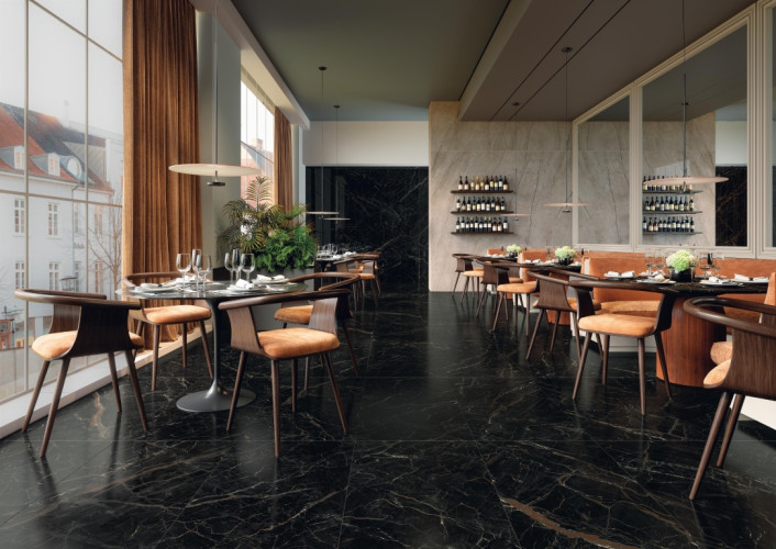 Керамогранит Atlas Concorde Russia 600010002409 Forte dei Marmi Elegant Black Matt Rett 120x120