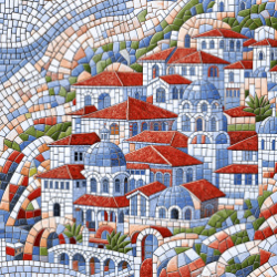 Керамогранит Декоративное панно MDetails Seaside City (набор из 4шт. 60x120) 120x240