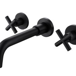 Смеситель ABBER Wasser Kreis AF81121B для раковины скрытого монтажа, черный матовый