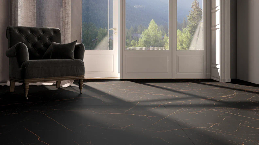 Керамогранит Eurotile GOLDEN BLACK 905 80х160