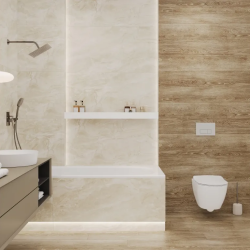 Керамогранит Laparet LP6060G0101R Polaris Beige бежевый матовый карвинг 59,5х59,5