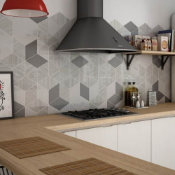 Плитка Equipe Rhombus 21294 White 14x24