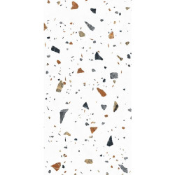 Керамогранит Laparet Terazzo Bianco цветной матовый карвинг 60х120