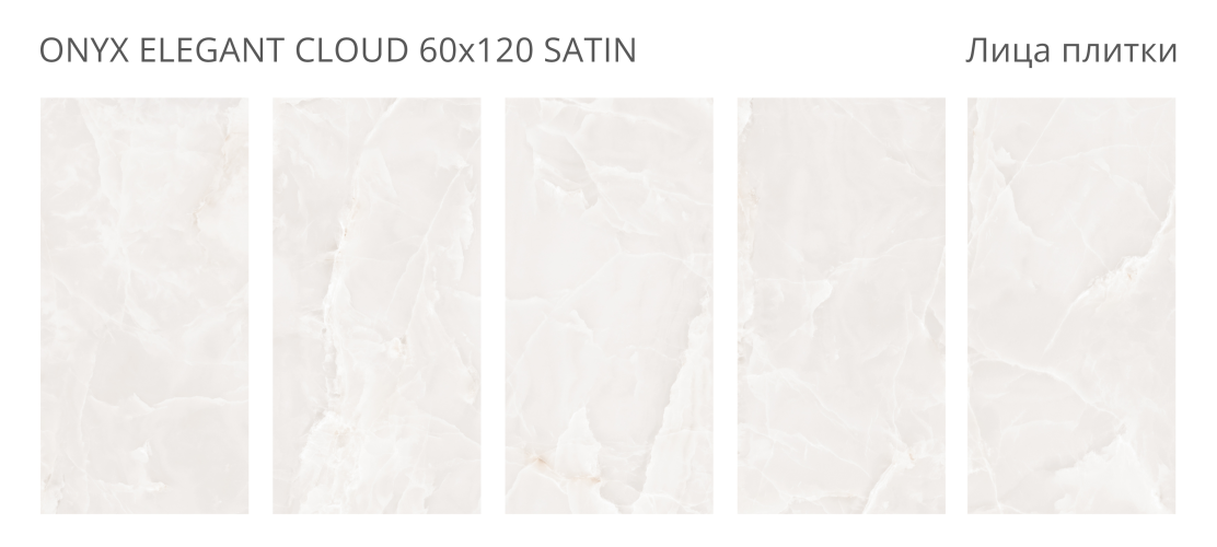 Керамогранит Staro LunaRossa Onyx Elegant Cloud Satin 60x120