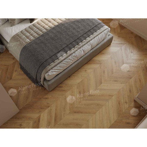 Кварцвиниловая плитка Alpine Floor Chevron Alpine Дуб Буна ECO 18-15 MC