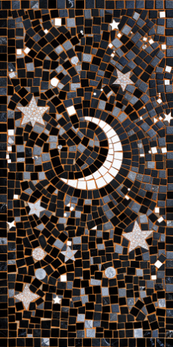 Керамогранит Декоративное панно MDetails Starry Night (набор из 4шт. 60x120) 120x240
