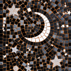 Керамогранит Декоративное панно MDetails Starry Night (набор из 4шт. 60x120) 120x240