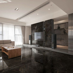 Керамогранит Global Tile Olimpia GT1206011405HPR Черный 60x120