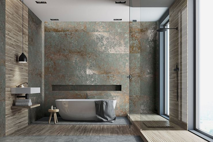 Керамогранит Global Tile Metal Rust PGT1206010015MLR Серый 60x120