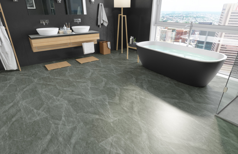 Кварцевый ламинат SPC Fargo Stone Агат Маренго 68S455