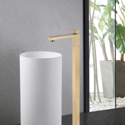 Смеситель ABBER Daheim AF8241G напольный для раковины, золото матовое