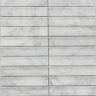 Мозаика Pixel Mosaic PIX 341 Bianco Carrara, Concave, чип 30х151 мм, сетка 305х318х12 мм