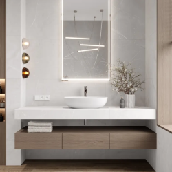 Керамогранит Laparet LP6060G0021R Timeless Pearl светло-серый матовый карвинг 59,5х59,5