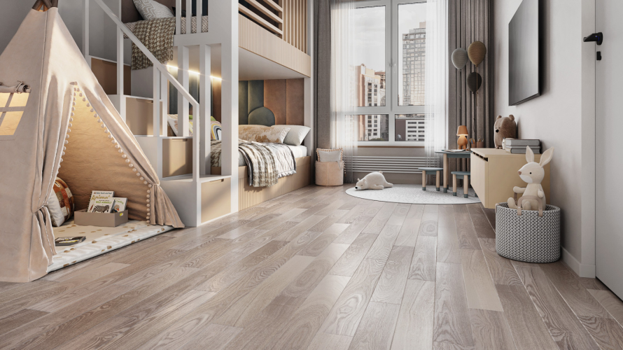 Паркетная доска Amber Wood A12.32.20.125-005 Ясень Белёный 909x125x14 мм