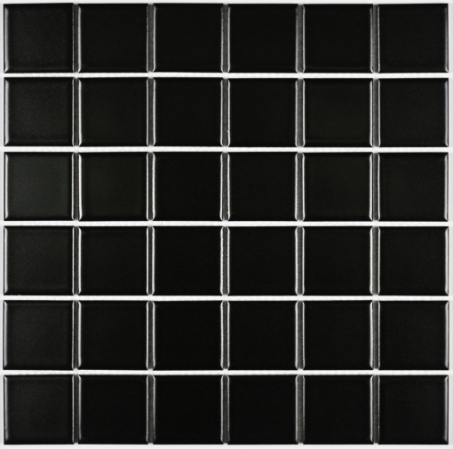 Мозаика Bonaparte Manila Black (48х48х6) 306х306, глазурованная матовая