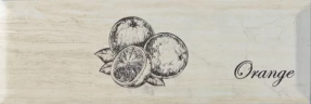 Керамическая плитка Monopole Декор Antique Gris Fruit Creta Orange 10x30