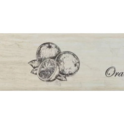 Керамическая плитка Monopole Декор Antique Gris Fruit Creta Orange 10x30