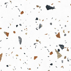 Керамогранит Laparet Terazzo bianco цветной матовый карвинг 60х60