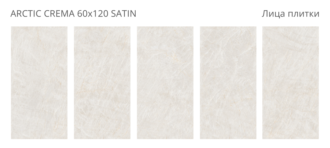 Керамогранит Staro LunaRossa Arctic Crema Satin 60x120