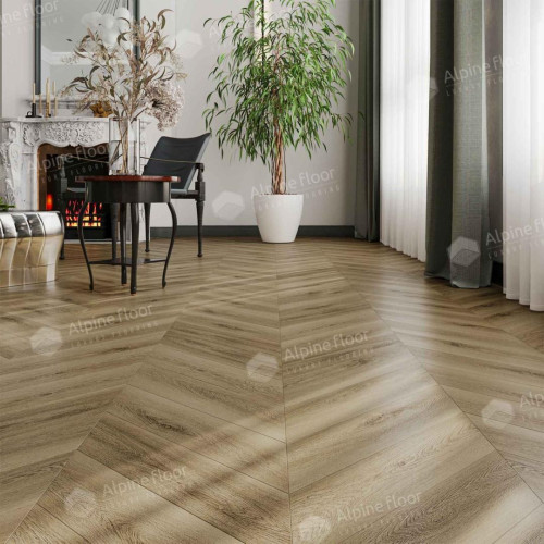 Кварцвиниловая плитка Alpine Floor Chevron Alpine Вайпуа ECO 18-14 MC