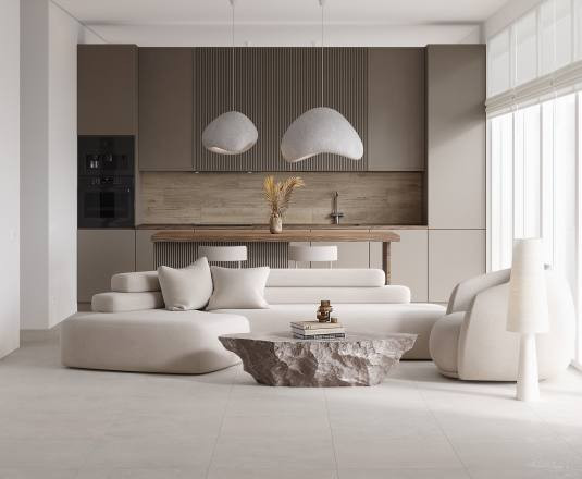 Керамогранит Laparet Charon Cream Cтруктурный Карвинг 60x60