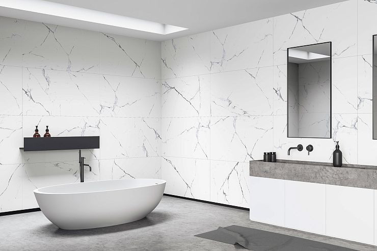 Керамогранит Global Tile Olivia PGT120609403MGR Белый 60x120