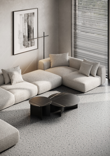 Кварцвиниловая плитка Fargo Stone LVT Терраццо Холодный 6949-1