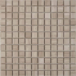 Мозаика Pixel Mosaic PIX 254 White Wooden, чип 23x23 мм, сетка 305х305x6 мм, Полированная