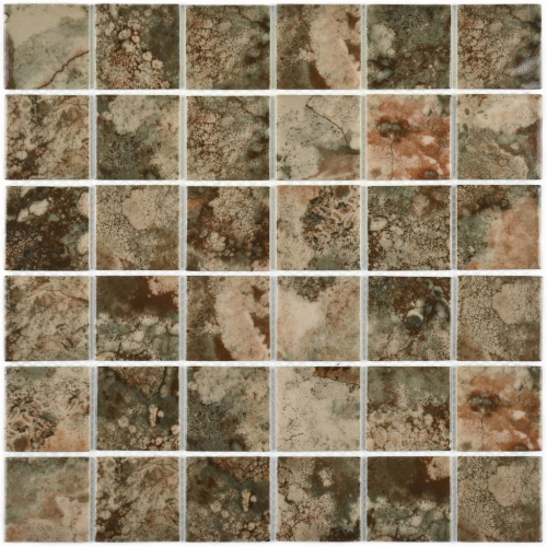 Мозаика Bonaparte Amuletto Leaf (48х48х4.5) 300х300, глянцевая