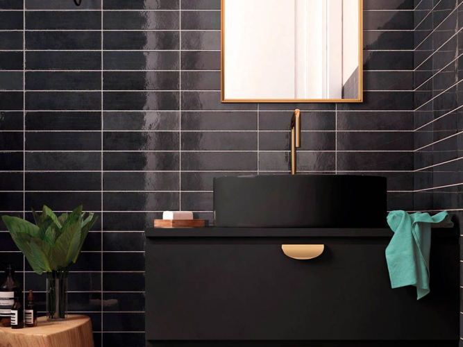 Плитка Equipe Tribeca 26874 Basalt 6x24