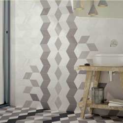 Плитка Equipe Rhombus 21293 Dark Grey 14x24