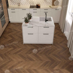 Кварцвиниловая плитка Alpine Floor Chevron Alpine Дуб Коричневый ECO 18-13 MC