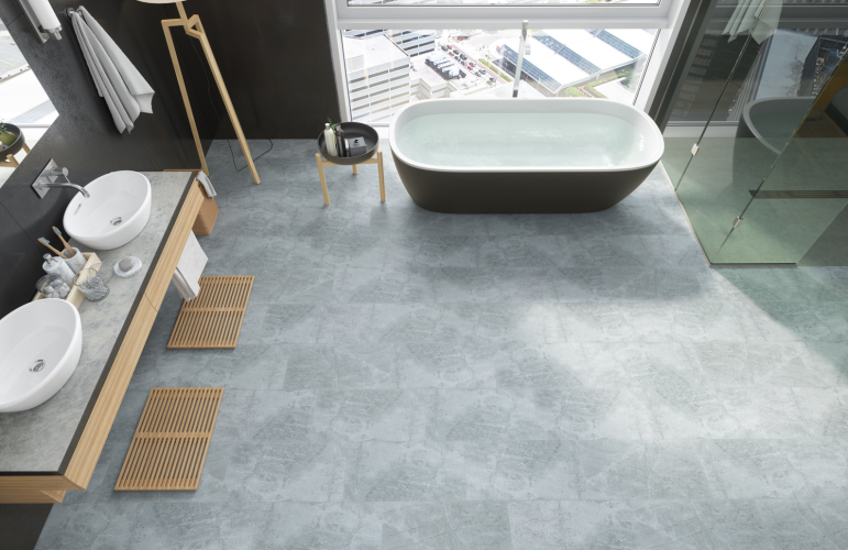 Кварцевый ламинат SPC Fargo Stone Дымчатый Меланит 61S455