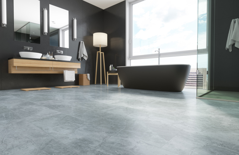 Кварцевый ламинат SPC Fargo Stone Дымчатый Меланит 61S455