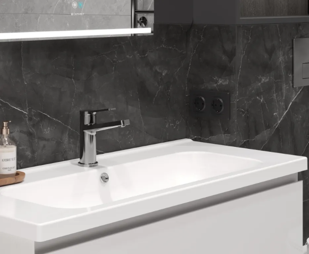 Керамогранит Laparet LP6060G0031R Timeless Grigio серый матовый карвинг 59,5х59,5