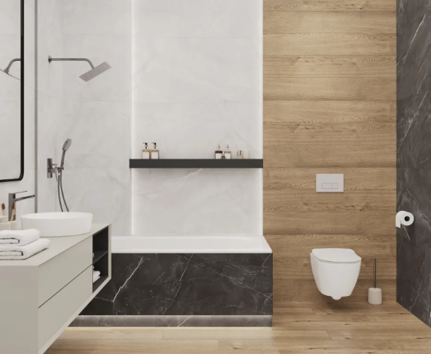 Керамогранит Laparet LP6060G0031R Timeless Grigio серый матовый карвинг 59,5х59,5