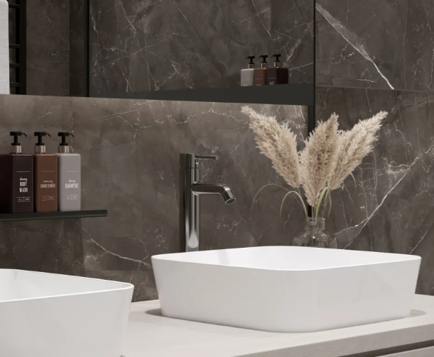 Керамогранит Laparet LP6060G0031R Timeless Grigio серый матовый карвинг 59,5х59,5