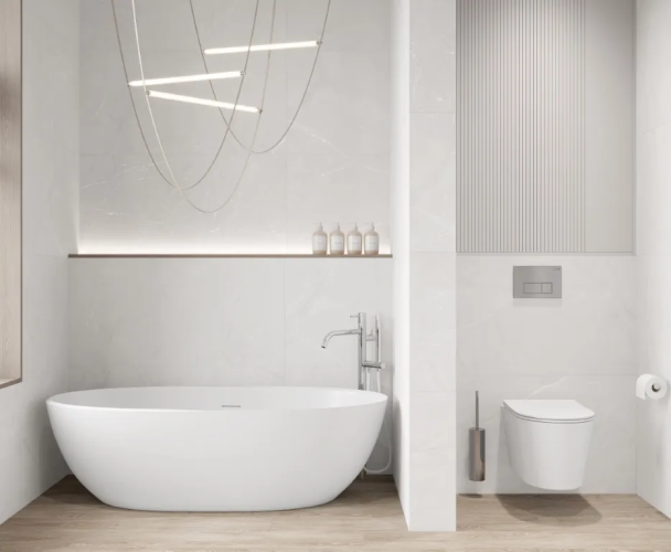 Керамогранит Laparet LP6060G0031R Timeless Grigio серый матовый карвинг 59,5х59,5