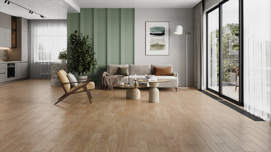 Паркетная доска Amber Wood A12.32.20.125-001 Ясень Карамель 909x125x14 мм