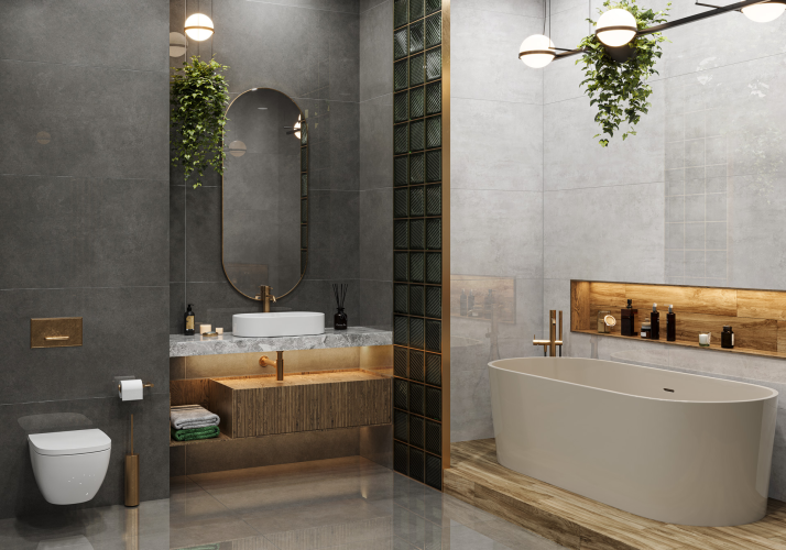 Керамогранит LCM 60120STD25HG Studio Graphite 60x120