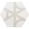 Плитка Equipe Carrara 23103 Hexagon Flow 17,5x20