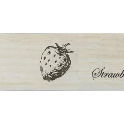 Керамическая плитка Monopole Декор Antique Gris Fruit Creta Strawberry 10x30