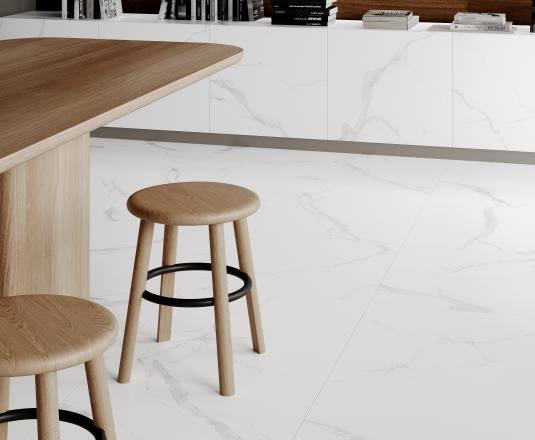 Керамогранит Laparet Statuario White Pro белый матовый r 60х60