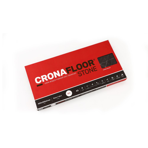 Кварц-виниловый ламинат SPC CronaFloor Stone Торнадо Дымчатый BD-1790-10