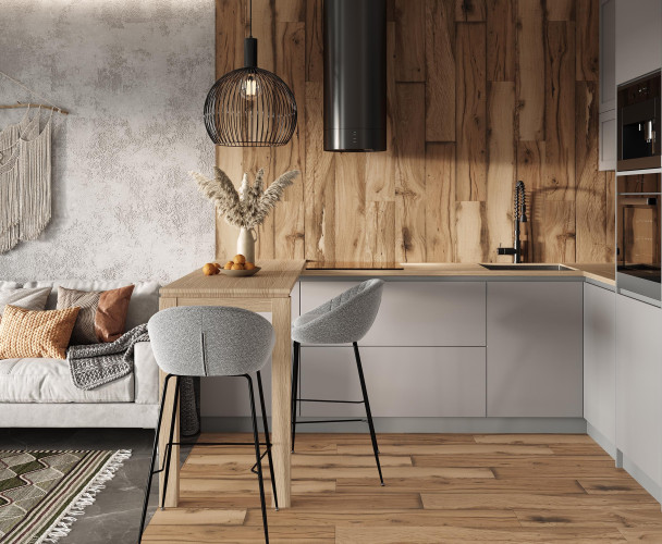 Керамогранит Laparet Cypress Wood Sandle х9999292980 темно-бежевый структурный 20x120