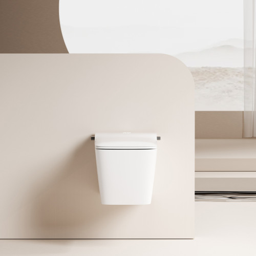 Электронный унитаз-биде ABBER Rechteck AC1215S подвесной белый