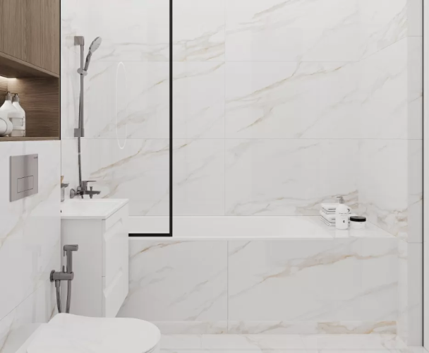 Керамогранит Ceradim х9999302389 Calacatta Regal Gold Белый Полированный 60х120