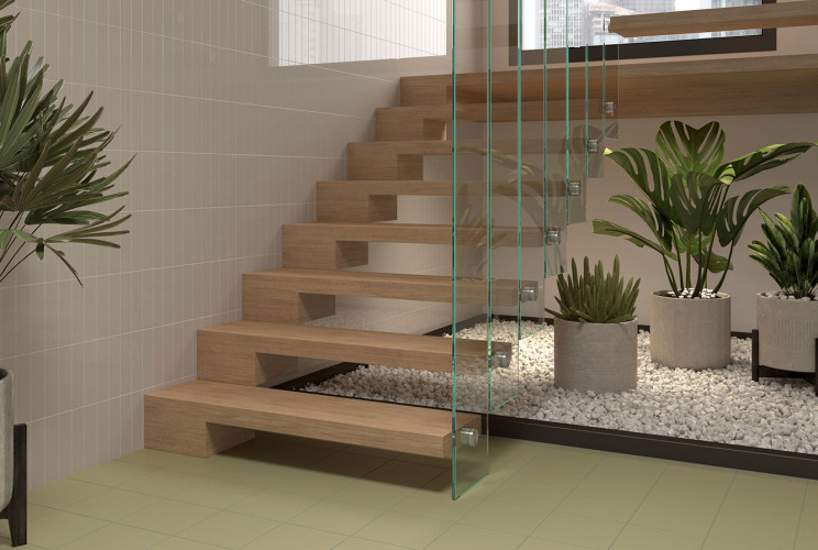 Плитка Equipe Costa Nova 28444 Grey Glossy 5x20